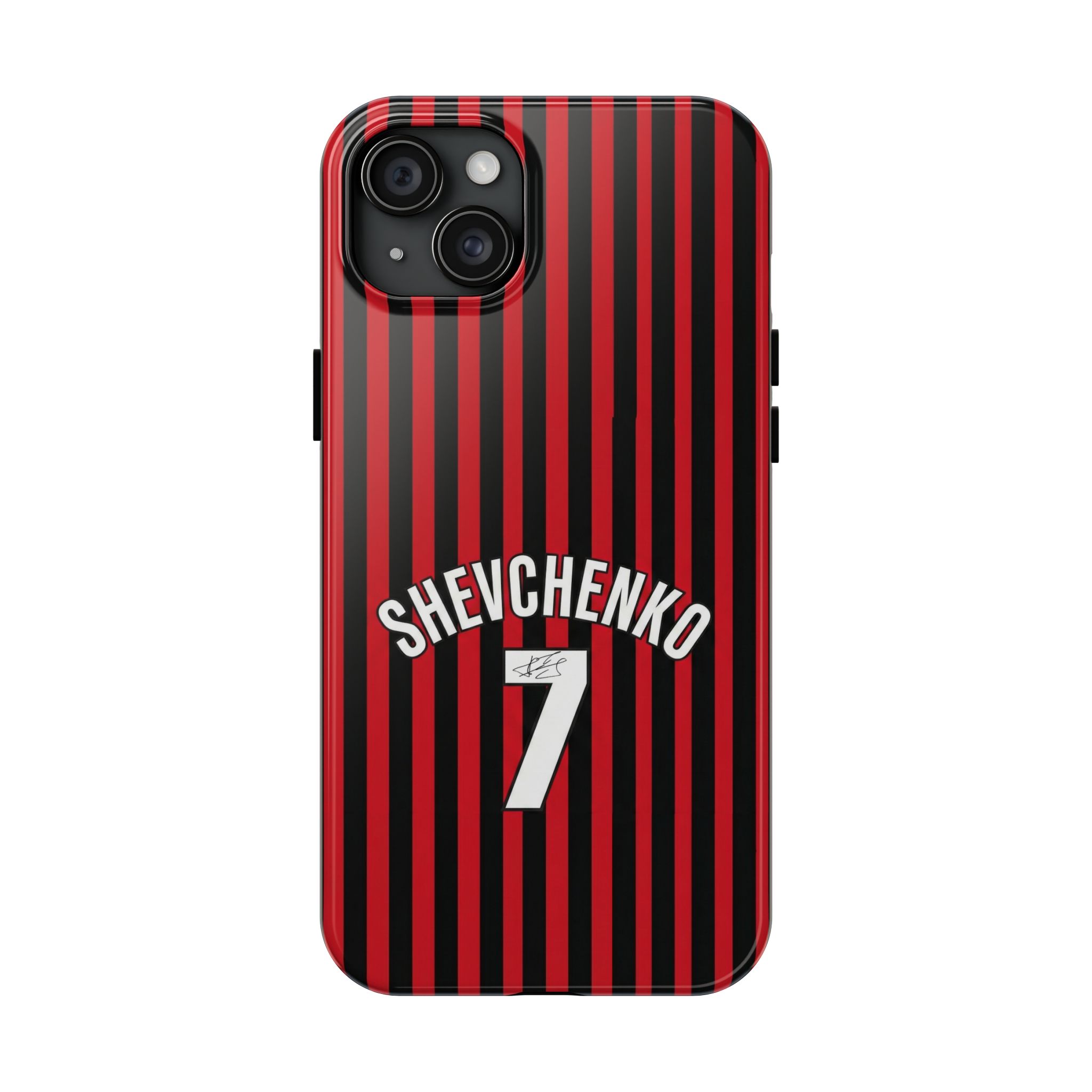 7980943201588589666_4096-1.jpeg AC Milan Andriy "Sheva" Shevchenko Number 7 Tough iPhone Cases - Soccer Jersey Style