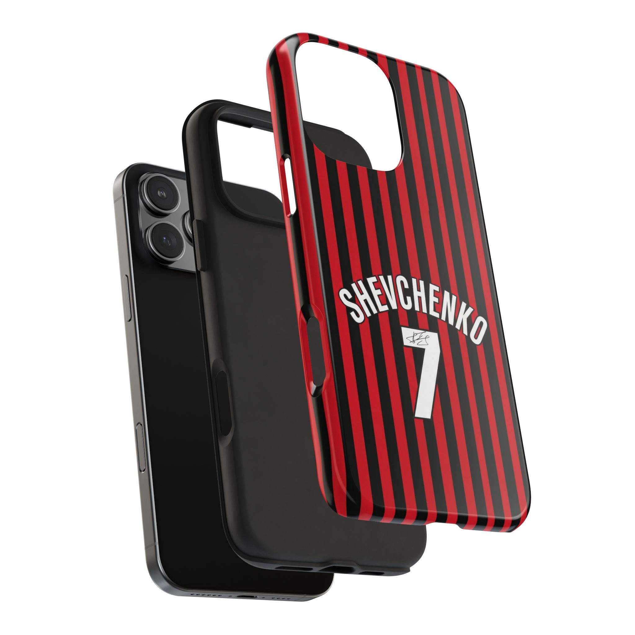 830323736924690888_4096.jpeg AC Milan Andriy "Sheva" Shevchenko Number 7 Tough iPhone Cases - Soccer Jersey Style