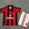 Ac Milan Retro Kids Children Set Retro Football Jersey Trikot