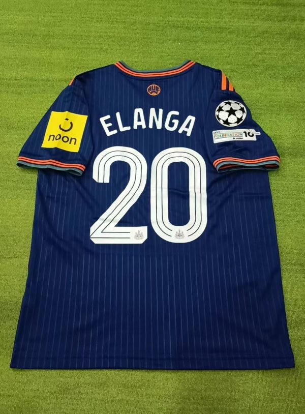 Anthony Elanga Number #20 Newcastle United Away New Season 2026 Jersey Trikot Maillot Soccer Shirt