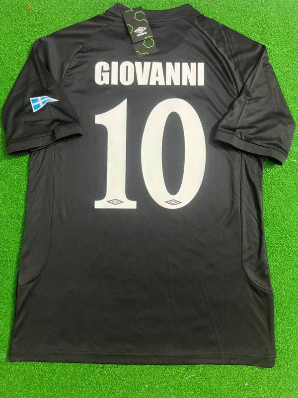 Giovanni Silva de Oliveira Number #10 Olympiacos 2004-05 – Black Home Retro Kit Jersey Trikot Maillot Soccer Shirt