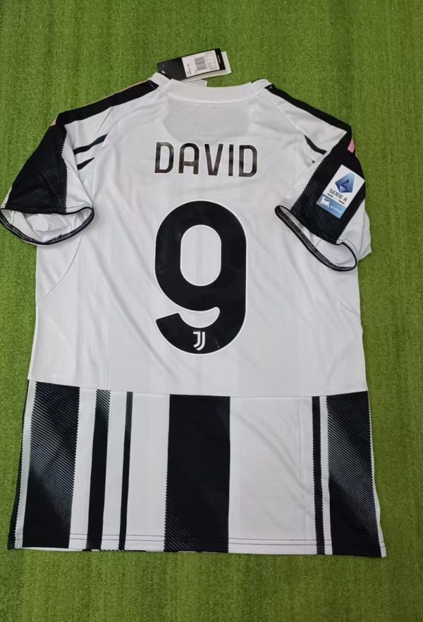 Jonathan David Number #9 Juventus Home New Season 2026 Jersey Trikot Maillot Soccer Shirt