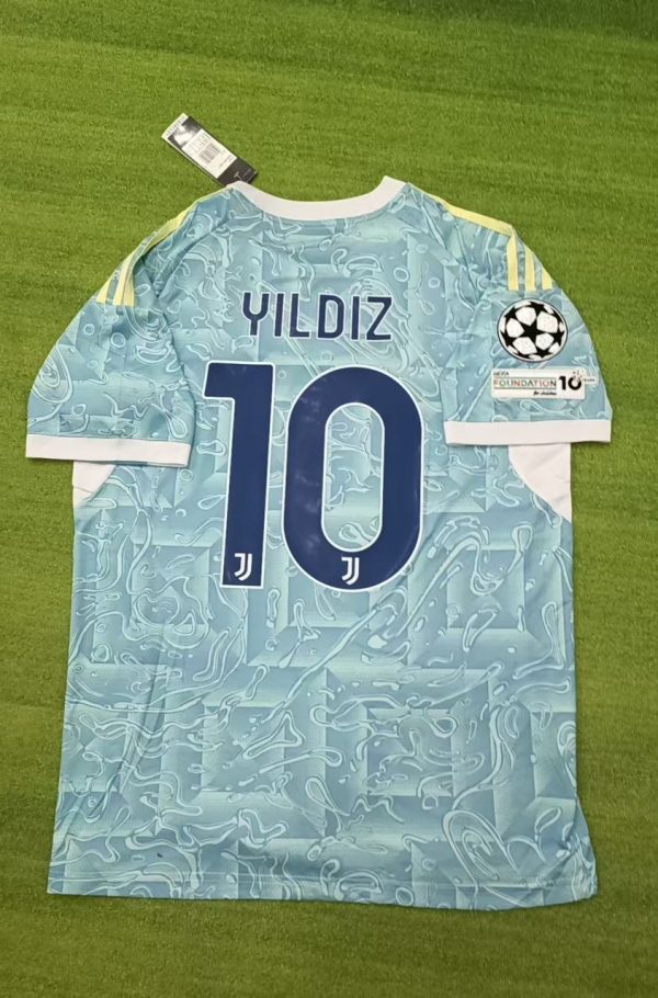 Kenan Yildiz Number #10 Juventus Away New Season 2026 Jersey Trikot Maillot Soccer Shirt