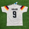 Rudi Voller Number #9 Germany Deutschland Retro 1990 World Cup Jersey - Deutschland Retro-Trikot WM 1990 Soccer Shirt