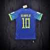 Neymar Jr Number #10 Brazil 2022 World Cup Retro Football Jersey