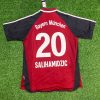 Hasan Salihamidžić Number #20 Bayern Munich 2001/2002 Red Retro Football Jersey
