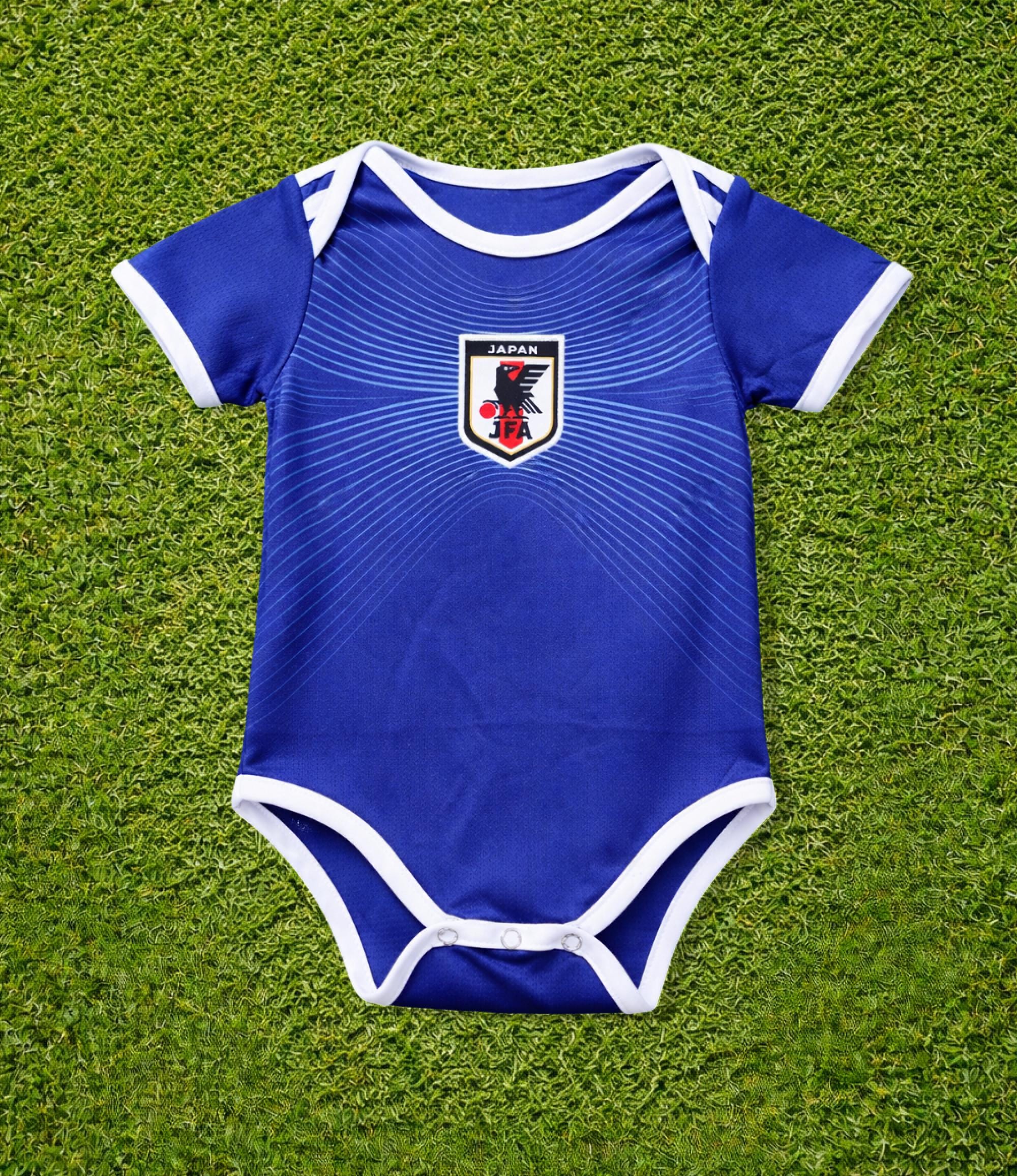 il_fullxfull.7604007662_7465 Japan Baby Bodysuit | Infant Soccer Romper | Blue Jersey for Newborn