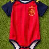 Spain Baby Bodysuit | Infant Soccer Romper | Spain Red Jersey for Newborn Spain Baby Bodysuit | Infant Soccer Romper | Spain Red Jersey for Newborn