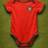 Portugal Baby Bodysuit | Infant Soccer Romper | Portugal Red Jersey for Newborn