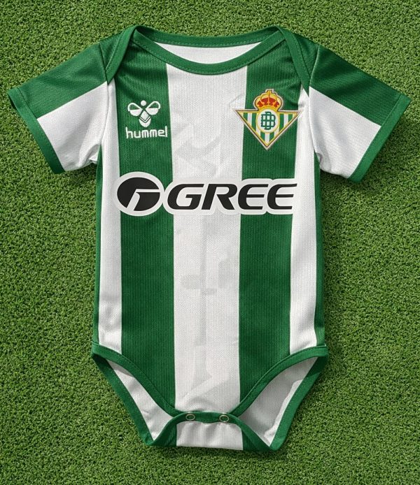 Real Betis Baby Soccer Bodysuit | Green & White Jersey Romper