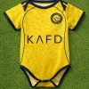 Al-Nassr Baby Soccer Bodysuit | Yellow Color Jersey Romper Al-Nassr Baby Soccer Bodysuit | Yellow Color Jersey Romper