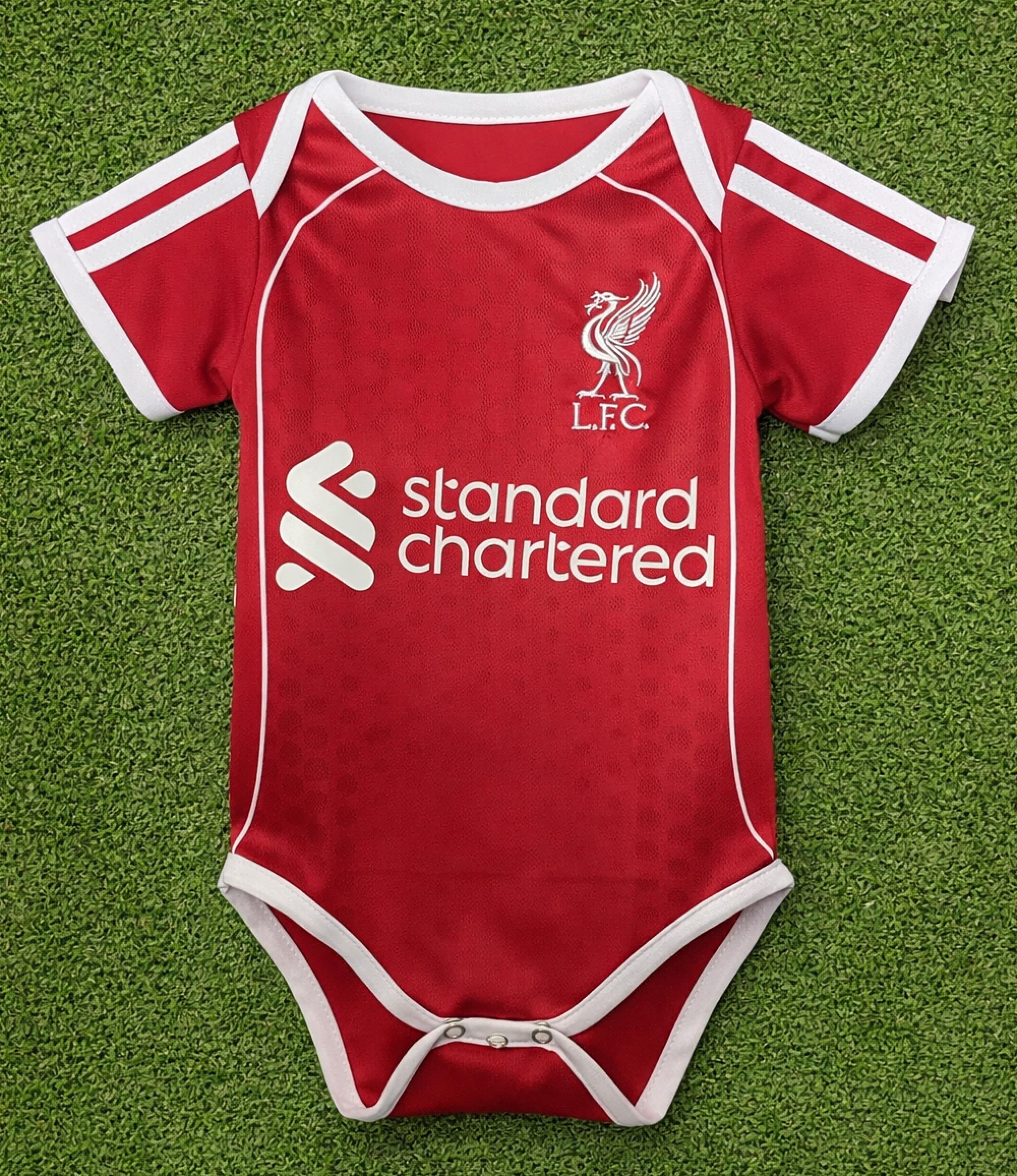 il_fullxfull.7628147114_1ml8 Liverpool Baby Soccer Bodysuit | Red Color Jersey Romper