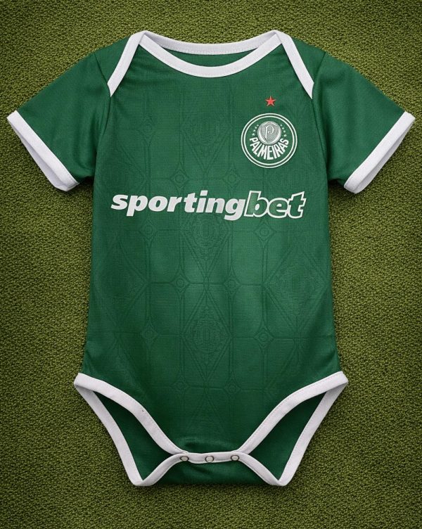Palmeiras Baby Bodysuit | Infant Soccer Romper | Green Jersey for Newborn
