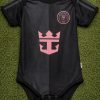 Inter Miami Baby Bodysuit | Infant Soccer Romper | Black Jersey for Newborn