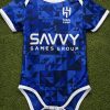 Al-Hilal Saudi Baby Bodysuit | Infant Soccer Romper | Blue Jersey for Newborn
