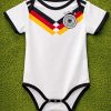 Germany Baby Bodysuit | Infant Soccer Romper | Germany White Jersey for Newborn