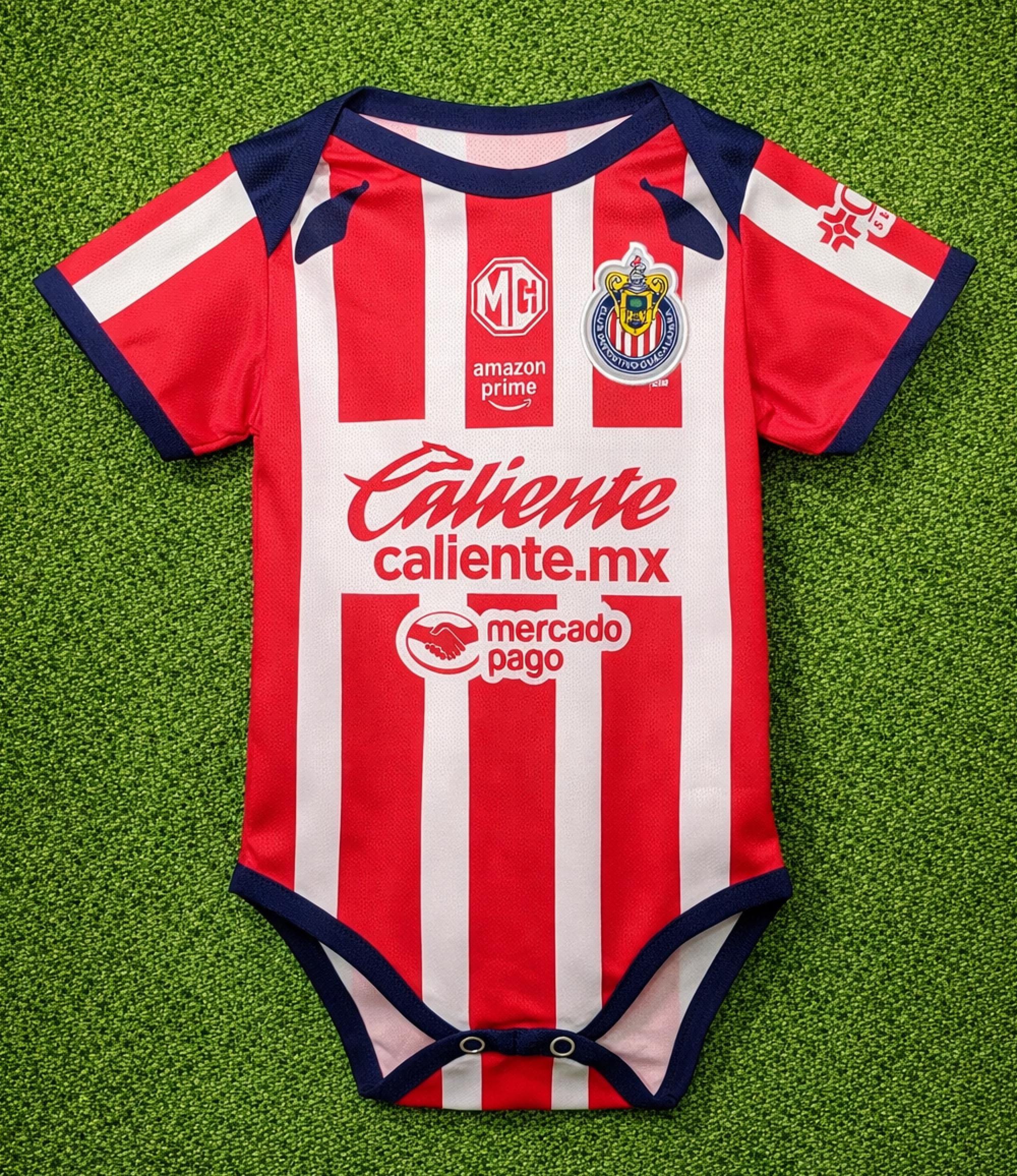 il_fullxfull.7676101989_oe4q Chivas de Guadalajara Home Baby Soccer Bodysuit | Red Color Jersey Romper