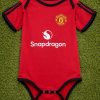 MU Home Baby Bodysuit | Red Color Soccer Jersey Romper
