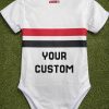 São Paulo Baby Bodysuit | Infant Soccer Romper | White Jersey for Newborn São Paulo Baby Bodysuit | Infant Soccer Romper | White Jersey for Newborn