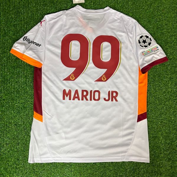 Galatasaray Mario JR Number #99 Lemina New Season White Jersey Trikot Maillot Soccer Shirt