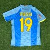 Lionel Messi Barcelona Blue Yellow Number 19 First Debut Retro Jersey Maillot Trikot Maglia Soccer Shirt