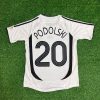 Lukas Podolski Number #20 Germany 2006 World Cup Retro Football Jersey Kit