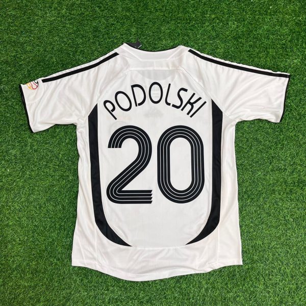 Lukas Podolski Number #20 Germany 2006 World Cup Retro Football Jersey Kit