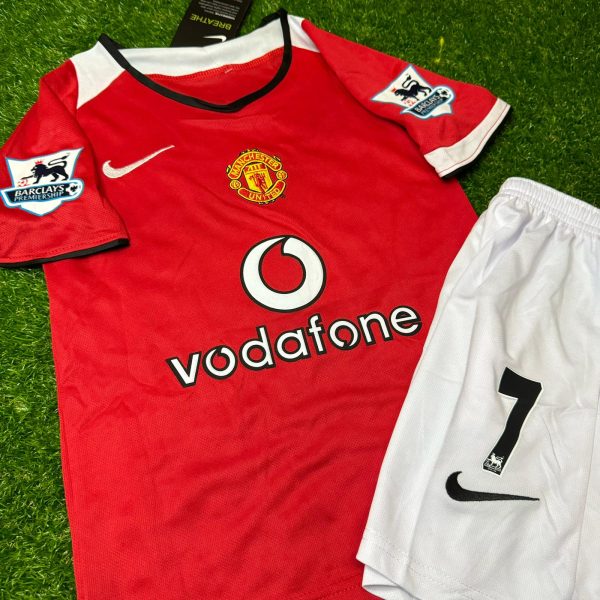 Cristiano Ronaldo Manchester United 2006/07 Home Kids Kit – Kit Jersey for Children – | KinderTrikot | Maillot Enfant Soccer Shirt