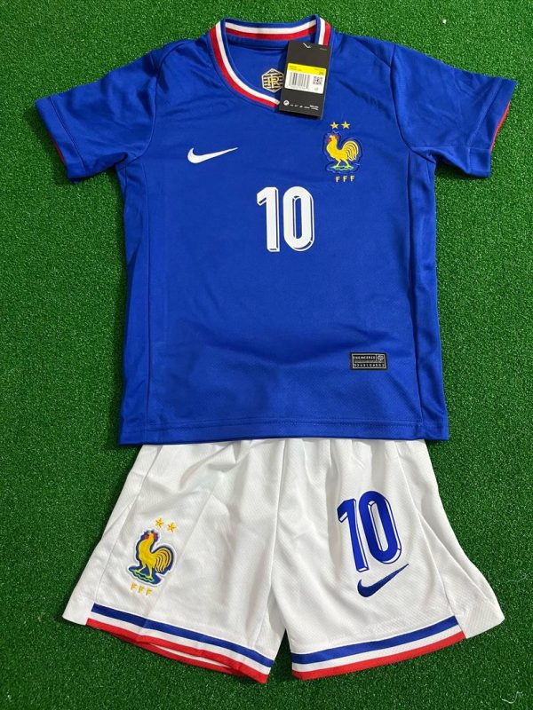 Kylian Mbappe France Kids Jersey kit Kindertrikot maillot enfant kindertrui