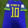Neymar Jr Number #10 Brazil 2022 World Cup Retro Football Jersey Neymar Jr Number #10 Brazil 2022 World Cup Retro Football Jersey