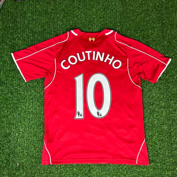 Philippe Coutinho Number #10 – Liverpool 2014/15 Home Retro Kit Jersey Trikot Maillot Soccer Shirt