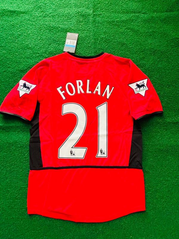 Diego Forlan Number #21 Manchester United 2002-2004 Home Retro Jersey Trikot Camiseta