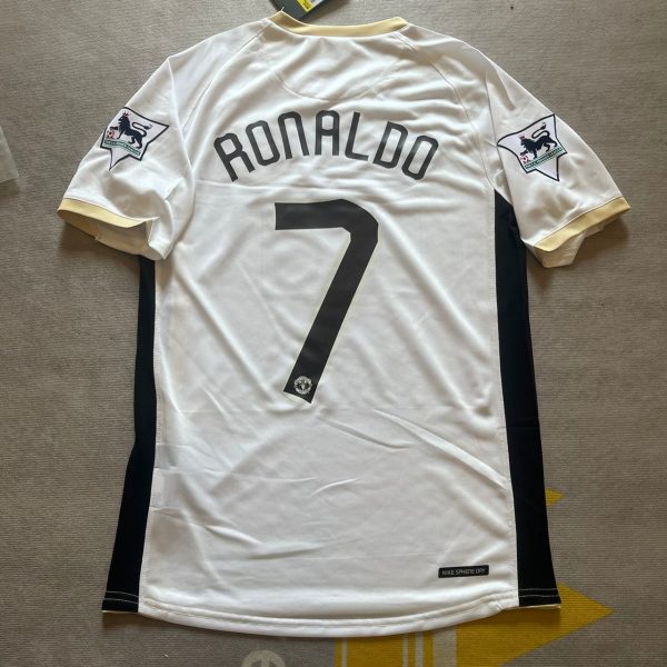 Cristiano Ronaldo Number #7 Manchester United 2006/07 White Jersey Trikot