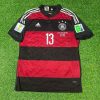 Thomas Müller Number #13 Germany Deutschland 2014 World Cup Brazil Black Red Retro Jersey Trikot Soccer Shirt