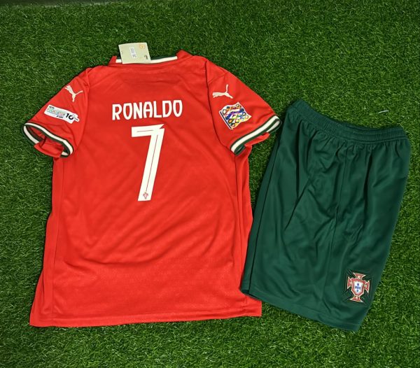Cristiano Ronaldo Portugal UEFA Nations League Winner Kids Kit Jersey KinderTrikot Maillot Shirt
