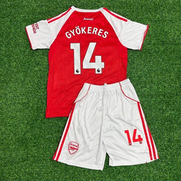 Viktor Gyökeres #14 Arsenal Home New Season 2026 Kids Jersey Kit Soccer KinderTrikot Maillot Maglia