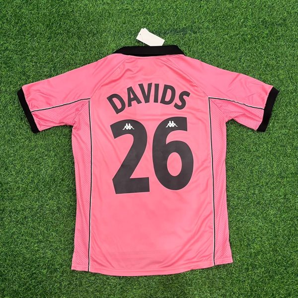 Edgar Davids – Juventus 1996-1998 Retro Pink Kit Jersey – | Trikot | Maillot