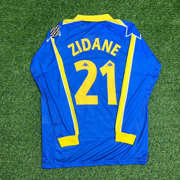 Zinedine Zidane Juventus 1997–1998 Long Sleeve Retro Football Jersey Kit