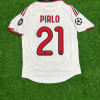 Andrea Pirlo Milan 2009 2010 Season White Retro Jersey Trikot Maillot Andrea Pirlo Milan 2009 2010 Season White Retro Jersey Trikot Maillot