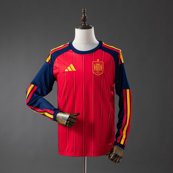 Spain National Team Home Long Sleeve Jersey World Cup 2026