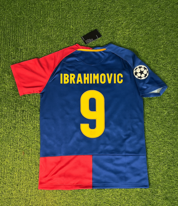 Zlatan Ibrahimovic 9 – Barcelona 2009 Final Retro Kit Jersey – | Trikot | Maillot