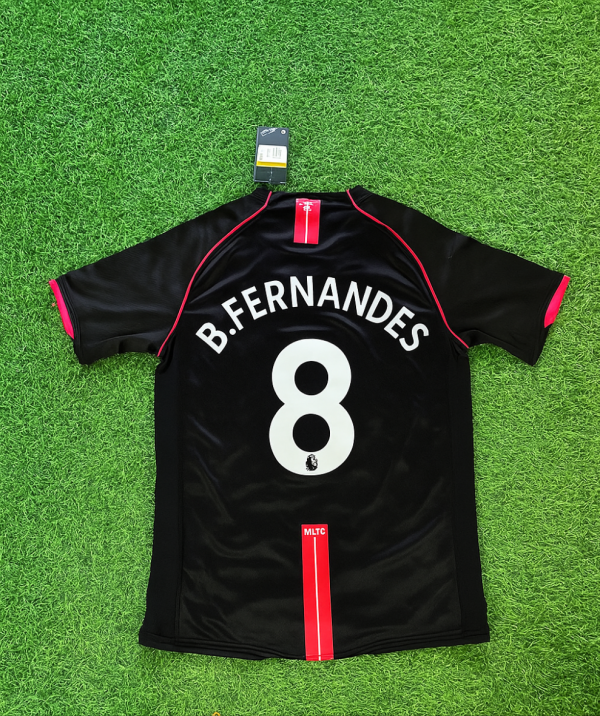 Bruno Fernandes Manchester United 2007-2008 Black Retro Jersey Trikot Camiseta Maillot