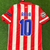 Arda Turan 10 Atlético Madrid Home 2013/14 Jersey Red and White Retro Kit Trikot Jersey Maillot Soccer Shirt