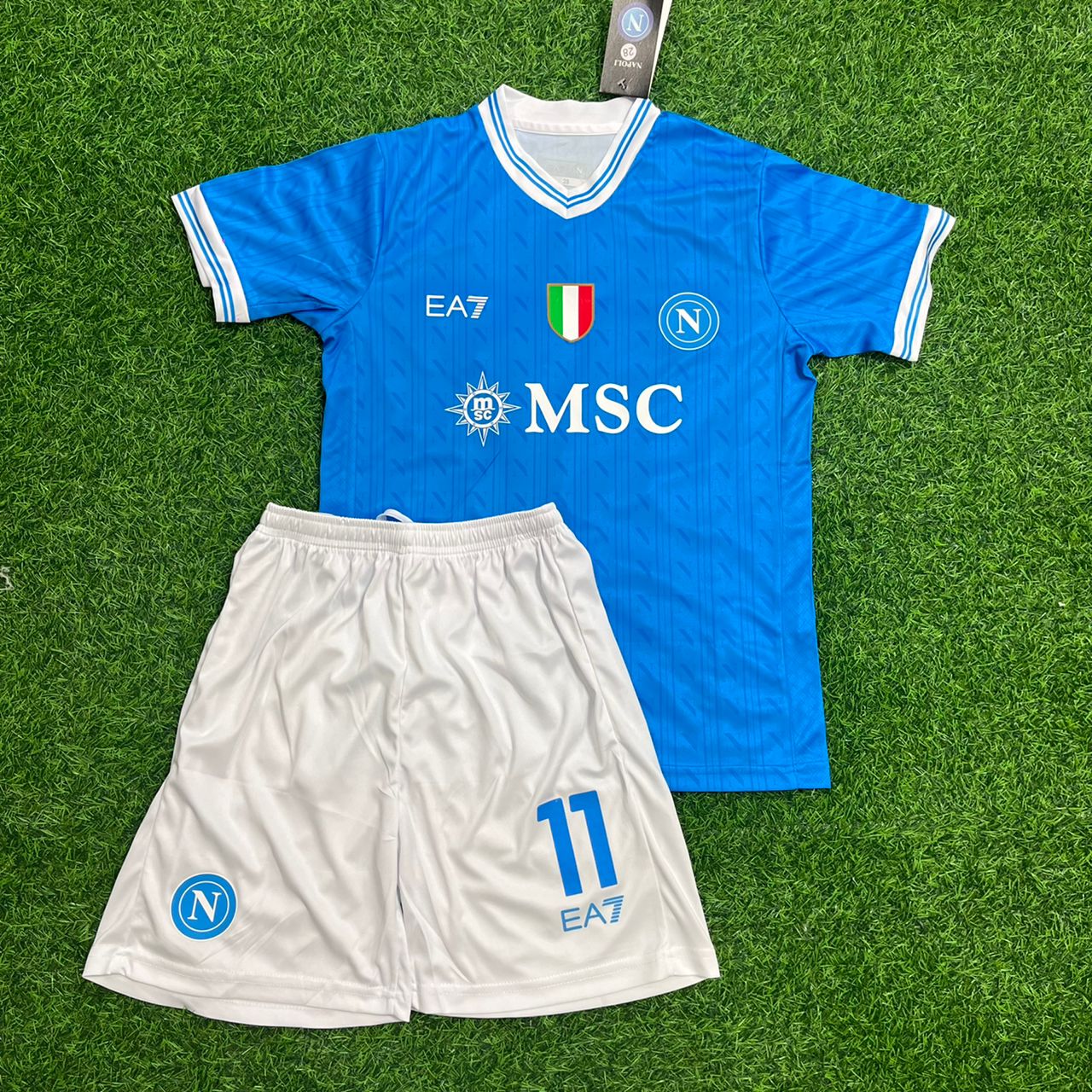 KevindeBruyne_NapoliHomeWhiteNewKitJersey2 Kevin de Bruyne – Napoli Home Home Blue New Kit Jersey – | Kinder Trikot | Maillot