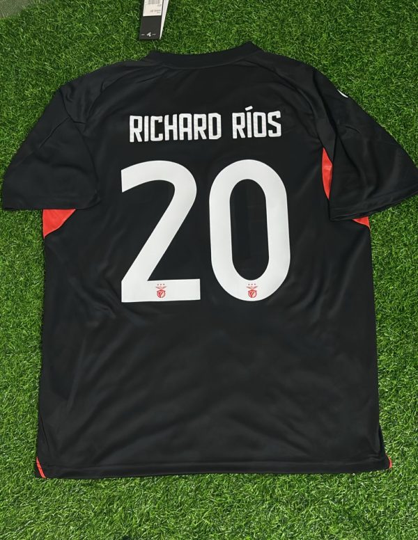 Richard Rios Benfica New Season Away Black Jersey Maillot Trikot
