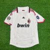 Clarence Seedorf Milan 2009 2010 Season White Retro Jersey Trikot Maillot Clarence Seedorf Milan 2009 2010 Season White Retro Jersey Trikot Maillot