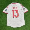 Alessandro Nesta Milan 2009 2010 Season White Retro Jersey Trikot Maillot