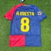 Andres Iniesta 8 – Barcelona 2009 Champions League Final Retro Kit Jersey – | Trikot | Maillot Andres Iniesta 8 – Barcelona 2009 Champions League Final Retro Kit Jersey – | Trikot | Maillot