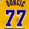 Luka Doncic SIGNED Dončić Signature LA Lakers Yellow Home Shirt/Jersey - COA - 24/25