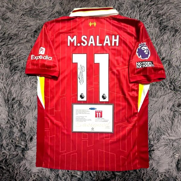 Mo Salah SIGNED Liverpool 24/25 Home Jersey/Shirt - COA - 2025